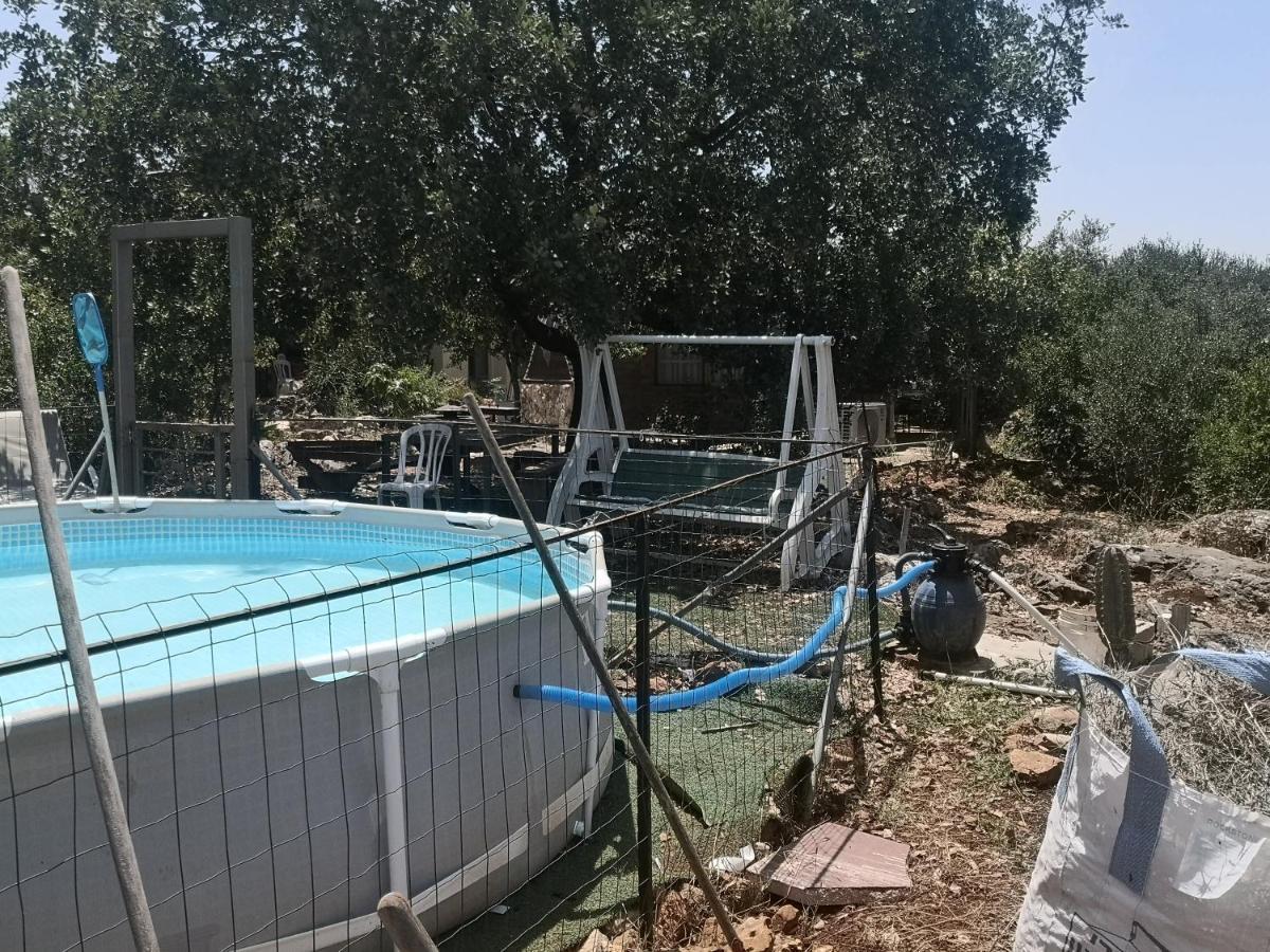בקתת עץ בחורש במנות - דום גיאודזי - Wooden Cabin In Manot エクステリア 写真